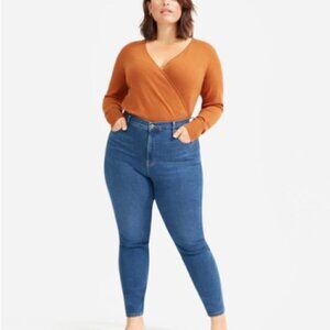 Everlane The Authentic Stretch High-Rise Skinny Mid Blue Size 28